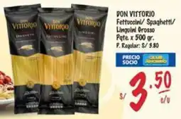 MaxiAhorro Don vittorio fettuccini/ spaghetti/ linguini grosso pqte. oferta