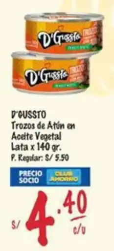 MaxiAhorro D'gussto trozos de atún en aceite vegetal lata oferta