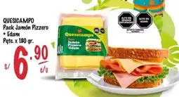 MaxiAhorro Quesicampo pack jamón pizzero + edam pqte. oferta
