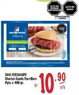 MaxiAhorro San fernando chorizo cocido parrillero pate. oferta
