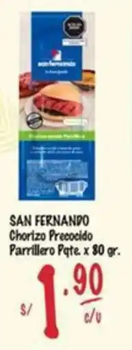 MaxiAhorro San fernando chorizo precocido parrillero pqte. oferta