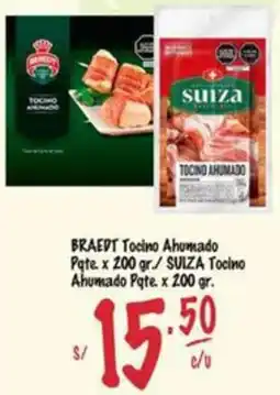 MaxiAhorro Braedt tocino ahumado pqte oferta