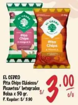 MaxiAhorro El cedro pita chips clásicos/ picantes/integrales bolsa oferta