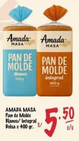 MaxiAhorro Amada masa pan de molde blanco/integral bolsa oferta
