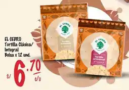 MaxiAhorro El cedro tortilla clásica/ integral bolsa oferta