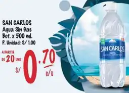 MaxiAhorro San carlos agua sin gas bot. oferta