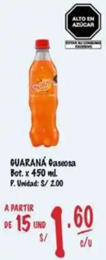 MaxiAhorro Guaraná caseosa bot. oferta