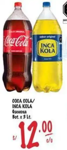 MaxiAhorro Coca cola/ inca kola caseosa bot. oferta