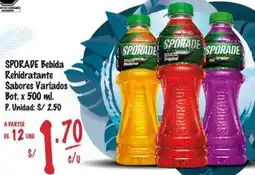 MaxiAhorro Sporade bebida rehidratante sabores variados bot. oferta