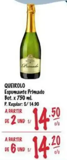 MaxiAhorro Queirolo espumante primado bot. oferta