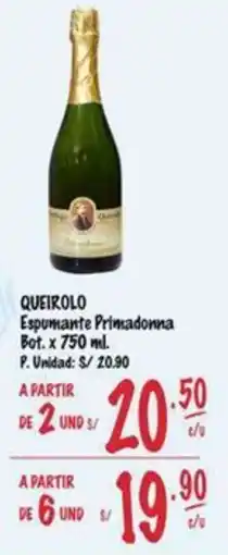 MaxiAhorro Queirolo espumante primadonna bt. oferta