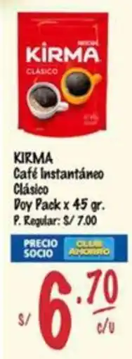 MaxiAhorro Ki̇rma café instantáneo clásico doy pack oferta