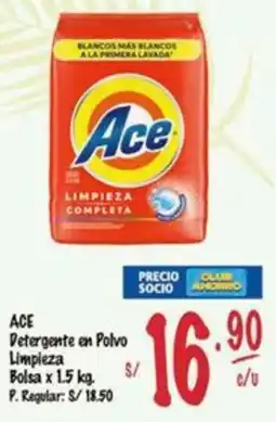 MaxiAhorro Ace detergente en polvo limpieza bolsa oferta