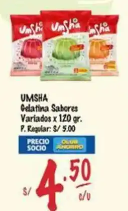 MaxiAhorro Umsha gelatina šabores variados oferta