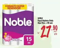 MaxiAhorro Noble papel higiénico doble hoja pqte. oferta
