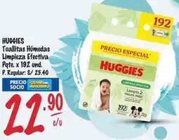 MaxiAhorro Huggies toallitas húmedas limpieza efectiva pqte. oferta