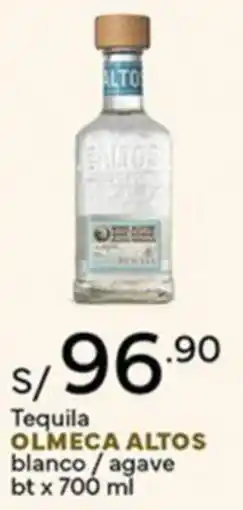 Plaza Vea Olmeca altos tequila blanco / agave bt oferta