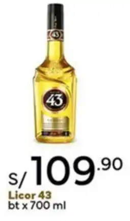 Plaza Vea Licor 43 bt oferta