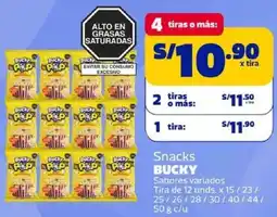 Makro Bucky snacks sabores variados oferta