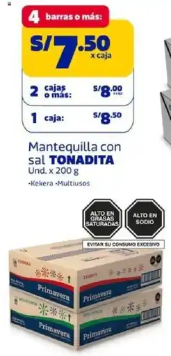 Makro Tonadita mantequilla con sal oferta