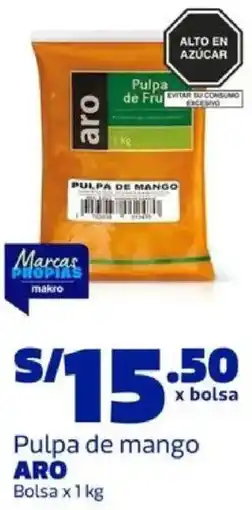 Makro Aro pulpa de mango bolsa oferta