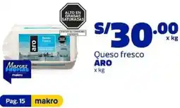 Makro Aro queso fresco oferta