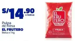 Makro El frutero bolsa pulpa de fresa oferta