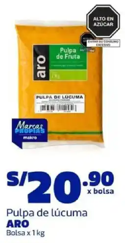 Makro Aro pulpa de lúcuma bolda oferta