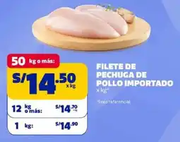 Makro Filete de pechuga de pollo importado oferta