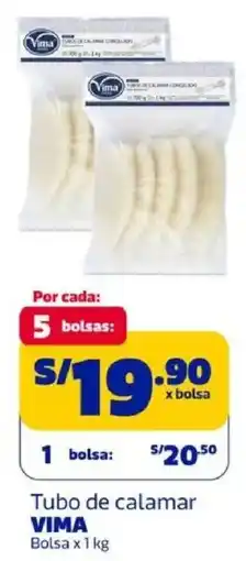 Makro Vima tubo de calamar bolsa oferta