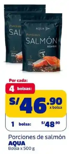 Makro Aqua porciones de salmón bolsa oferta
