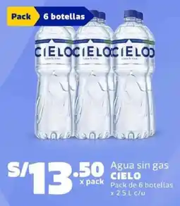 Makro Cielo agua sin gas oferta