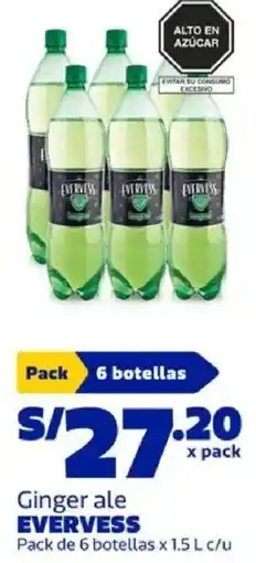 Makro Evervess ginger ale oferta