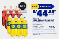 Makro Coca cola / inca kola gaseosa oferta