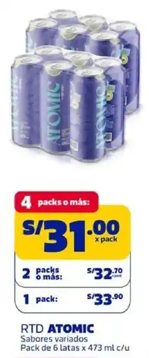 Makro Atomic rtd sabores variados oferta