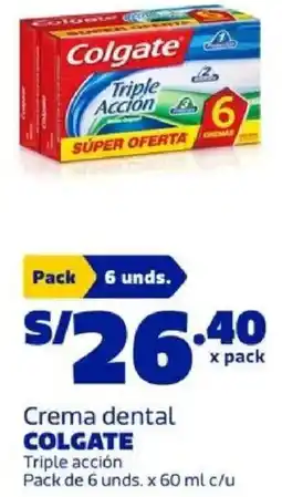 Makro Colgate crema dental triple acción oferta
