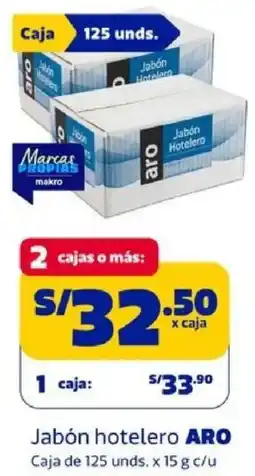 Makro Aro jabón hotelero oferta