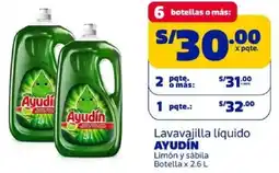 Makro Ayudín lavavajilla líquido limón y sábila botella oferta