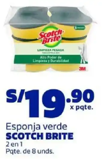 Scotch brite esponja verde