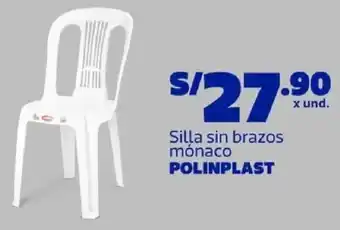 Makro Polinplast silla sin brazos mónaco oferta