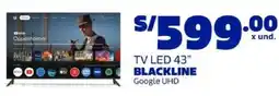 Makro Blackline tv led 43" oferta