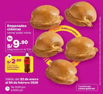 Empanadas clásicas + Coca-Cola / Inka Cola