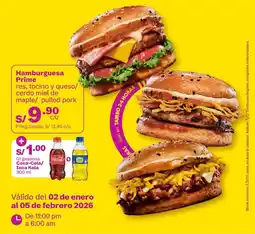 Tambo Hamburguesa Prime + Coca-Cola / Inca Kola oferta