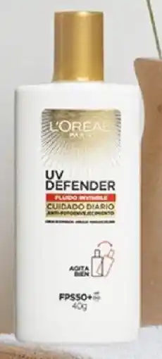 Plaza Vea L'Oréal UV Defender fluido invisible FPS50 oferta