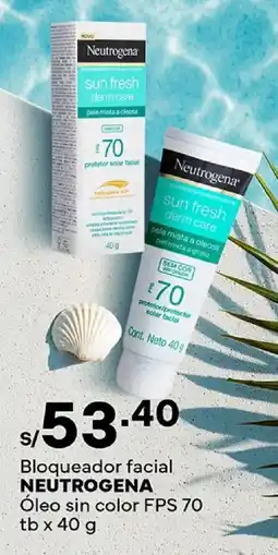 Plaza Vea Neutrogena Óleo sin color FPS70 oferta
