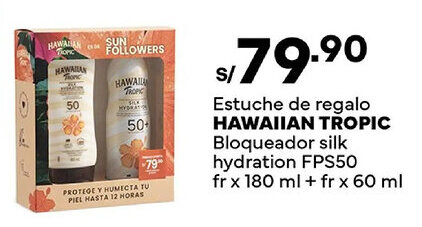 Plaza Vea Hawaiian Tropic estuche de regalo oferta