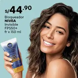 Plaza Vea Nivea Invisible FPS50+ oferta