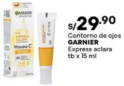 Plaza Vea Garnier contorno de ojos express aclara tb oferta