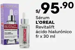 Plaza Vea L'oreal sérum revitalift ácido hialurónico fr oferta