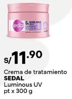 Plaza Vea Sedal crema de tratamiento luminous uv pt oferta